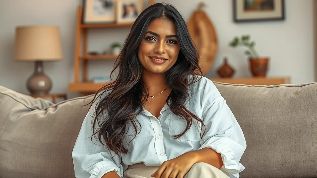 Valentina in modieuze casual kleding poserend voor haar seksadvertentie in Amsterdam
