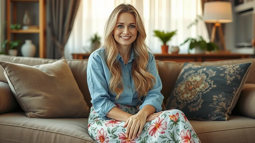 Natasha zittend op een sofa zonder bh voor een exclusieve seksadvertentie date