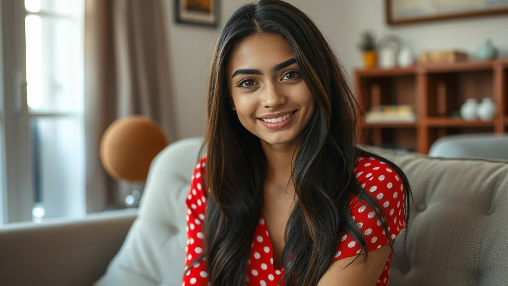 Isabela in modieuze casual kleding poserend voor haar seksadvertentie in Den Haag