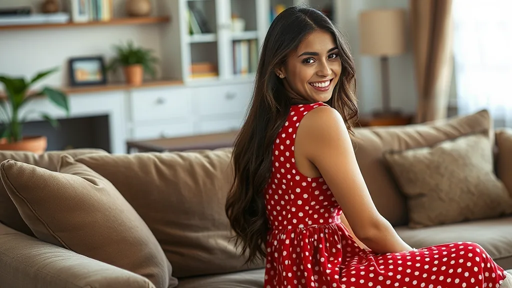 Isabela van achteren gefotografeerd in een sfeervol ingerichte kamer