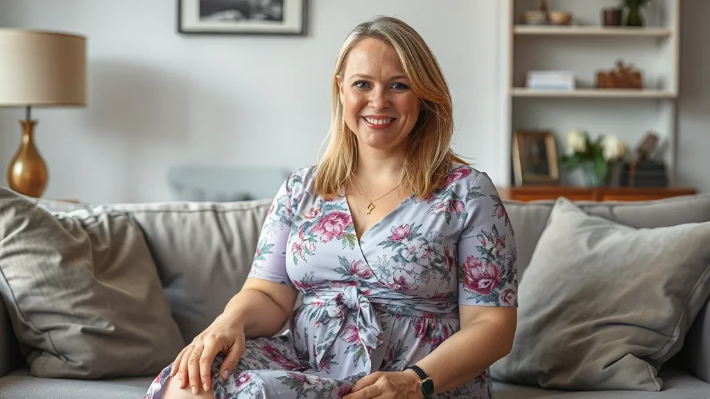 Nina zittend op een sofa zonder bh voor een exclusieve seksadvertentie date