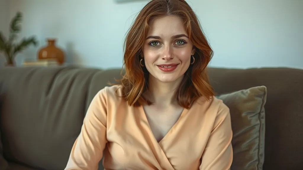 Paulina in modieuze casual kleding poserend voor haar seksadvertentie in Den Haag
