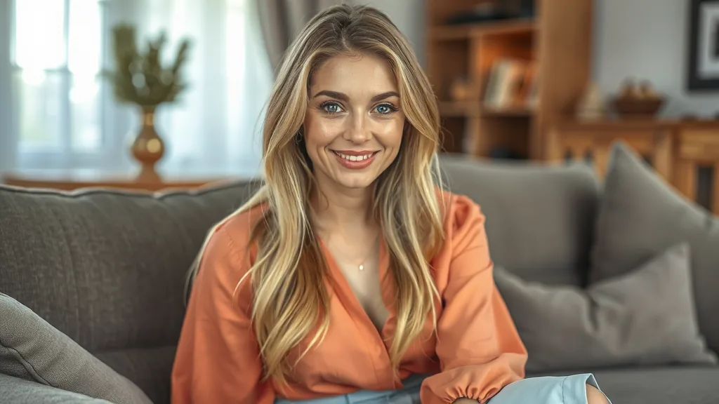 Olena zittend op bed zonder bh voor een snelle sex advertentie date