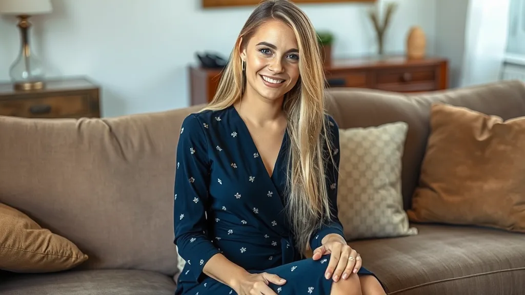 Veronika in stijlvolle lingerie tijdens een discrete privéontvangst afspraak
