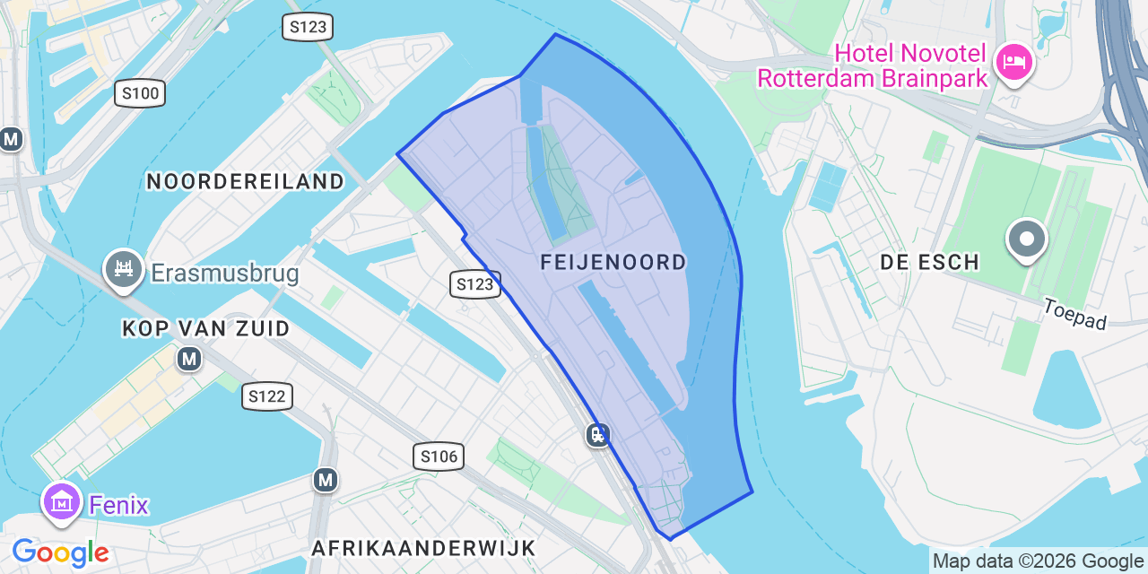 Kaart van Noord, Rotterdam