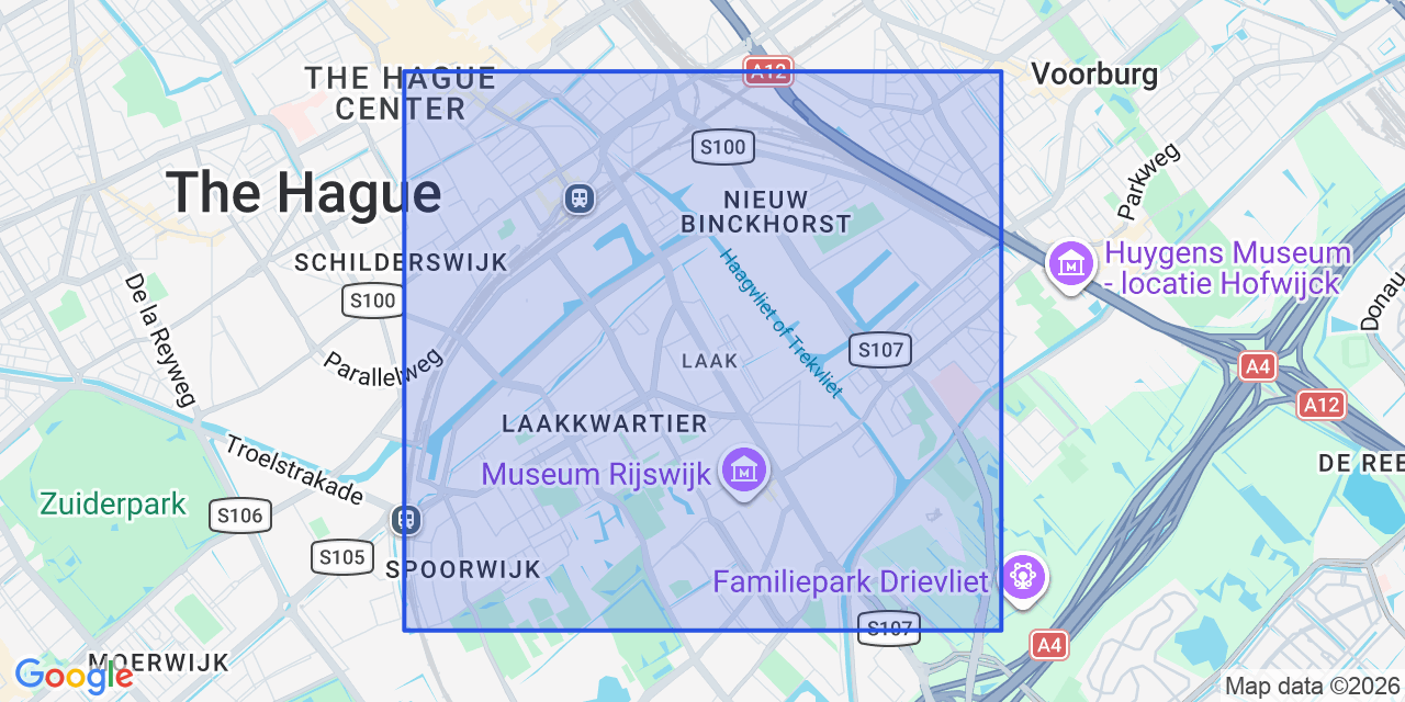 Kaart van Laak, Den Haag
