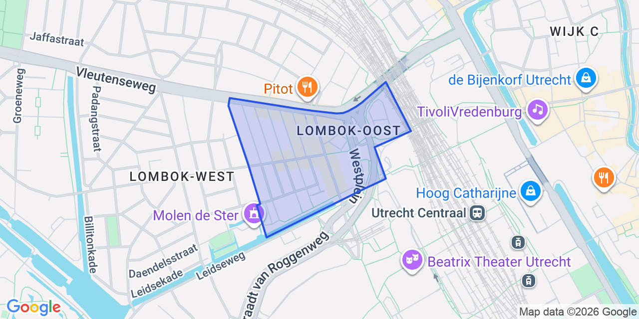 Kaart van Lombok, Utrecht